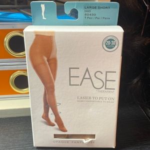 Beige compression pantyhose